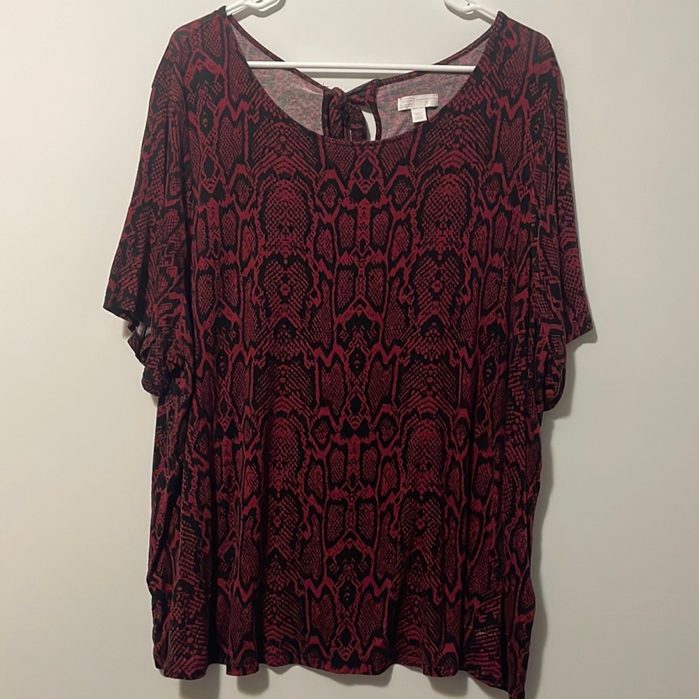 FINAL 14th & Union Tie Back Blouse Size 3x